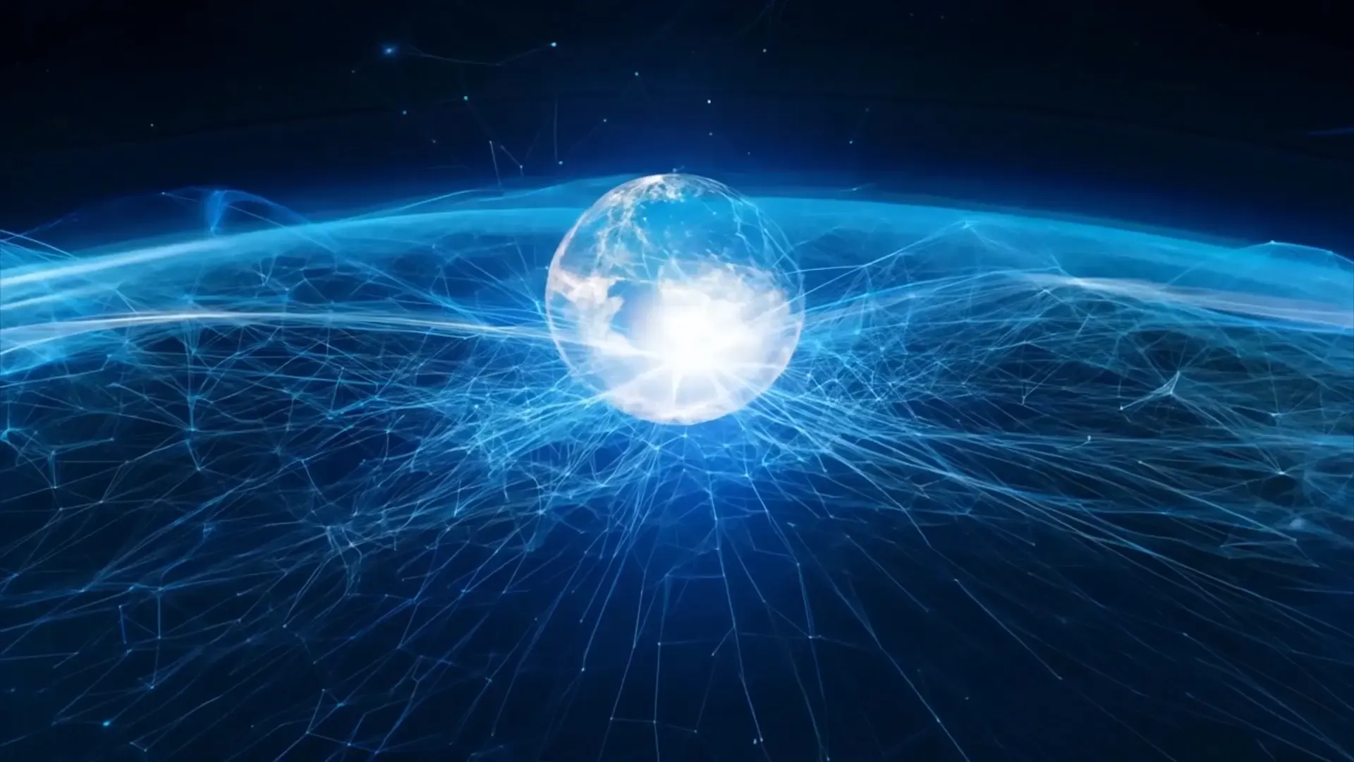 Global Network Overlay for Logo Animation Background